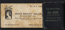 Década de 1950~Publicidade de salão de beleza afro-americano~Bíblia em miniatura~Planícies Brancas, NY comprar usado  Enviando para Brazil