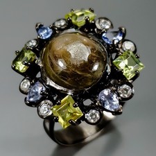 Anel de safira verde feito à mão prata esterlina 925 tamanho 7,5 /R438699 comprar usado Anel de safira verde feito à mão prata esterlina 925 tamanho 7,5 /R438699 comprar usado  Enviando para Brazil