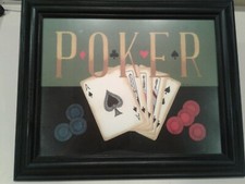 Poker wood frame for sale  Clearwater