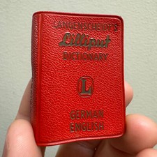 Vtg LANGENSCHEIDTS Lilliput Dictionary German / English 1964 Miniature Mini Book comprar usado  Enviando para Brazil