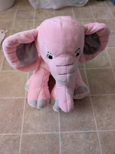 Pink elephant stuffed for sale  HAILSHAM