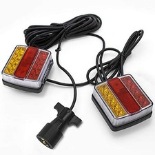  Kit de luces LED magnéticas para remolque, cable de 24 pies con enchufe de 7 pines, IP68  segunda mano  Embacar hacia Mexico