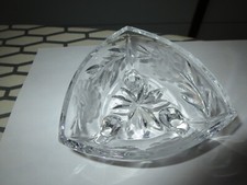 Dreieckige glasschale geätzt gebraucht kaufen  Berlin