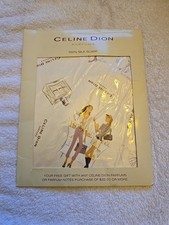 Cachecol Celine Dion Perfume 100% Seda Meninas Compras Vintage 18”x18” Novo, usado comprar usado  Enviando para Brazil