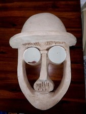  Escultura original de meados do século por David Gil: homem de chapéu-coco comprar usado  Enviando para Brazil