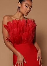 Dress red feather for sale  STOKE-ON-TRENT