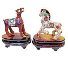 Cloisonne enamel horses for sale  Valley Stream