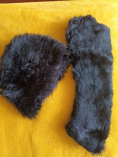 Black faux fur for sale  LONDON