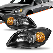 Usado, Conjunto de faróis pretos Pursuit para 2005-2010 Chevy Cobalt 2007-10 Pontiac G5 05-06 comprar usado  Enviando para Brazil
