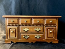 Usado, Organizador de armário vintage estilo meados do século caixa de joias de madeira 14,5” comprar usado  Enviando para Brazil