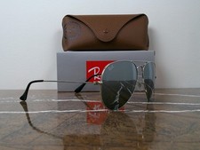 Óculos de sol aviador Ray-Ban RB3025 prata espelhado genuíno nunca usado comprar usado  Enviando para Brazil