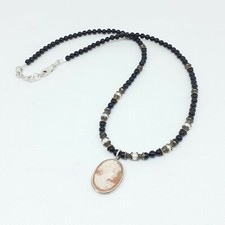 Collana45 agata nera usato  Vejano