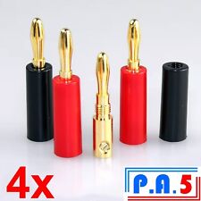 Gold banana plugs for sale  WORCESTER PARK