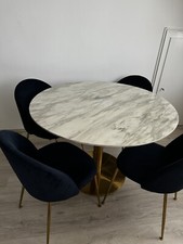 Tischset marmorimitat stühlen gebraucht kaufen  Düsseldorf