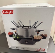 Fondue Dash Deluxe máquina de fondue pote de 3 quartos novo em caixa aberta queijo chocolate comprar usado  Enviando para Brazil
