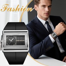 Relógio de pulso masculino retangular tela dupla militar tático luminoso pulseira de silicone comprar usado Relógio de pulso masculino retangular tela dupla militar tático luminoso pulseira de silicone comprar usado  Enviando para Brazil