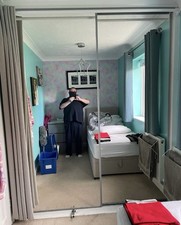 Pair mirrored sliding for sale  MILTON KEYNES