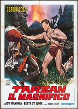 Tarzan magnifico manifesto usato  Roma