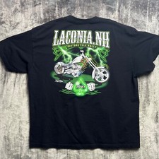 Camiseta masculina Laconia NH 2XL Lightning 2007 moto rally motociclista comprar usado  Enviando para Brazil