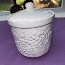 Canisters vineyard embossed for sale  SUTTON COLDFIELD