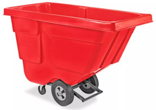 Caminhão basculante utilitário ULINE H-4184 - 1 jarda cúbica - lixo carrinho basculante vermelho comprar usado  Enviando para Brazil