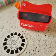 Vintage View Master Visualizador 3D Vermelho Clássico Brinquedo Slide com Pederneiras Slide comprar usado  Enviando para Brazil