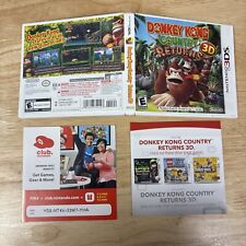 Donkey Kong Country Returns 3D Nintendo 3DS Box Club Nintendo y eShop Inserto O, usado segunda mano  Embacar hacia Argentina