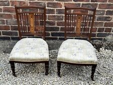 Pair edwardian mahogany for sale  HIGH PEAK