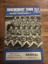Shrewsbury town arsenal for sale  TRANENT