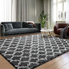 Grauer hochflor teppich gebraucht kaufen  Deutschland