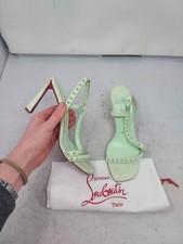 Sandália CHRISTIAN Rosa Condorapik Spikes Verde Perfeito Tamanho UE 36 EUA 6 comprar usado  Enviando para Brazil