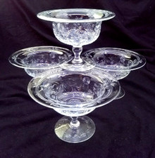 set 2 crystal bowls for sale  Egg Harbor City