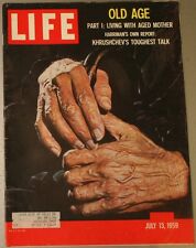 July 13 1959 Life Magazine Old Age Dodge Post Corn Flakes Coca-Cola VG comprar usado  Enviando para Brazil