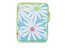 Funda técnica para tableta o lector electrónico Margaritas blancas en azul bebé y verde lima segunda mano  Embacar hacia Mexico