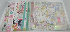 LOTE DREAM BEAUTIFUL HELLO SUMMER 12X12 ELEMENTO ADESIVOS FOLHA COELHO AGLOMERADO comprar usado  Enviando para Brazil