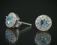 gold earrings blue 10k topaz for sale gold earrings blue 10k topaz for sale Toledo