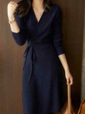 Vestido de malha feminino outono suéter roupa exterior roupa roupão, usado comprar usado  Enviando para Brazil