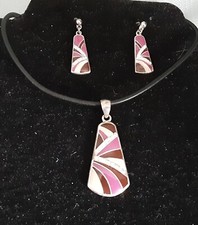 Retro necklace earring for sale  Ithaca