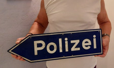 Riginal polizei schild gebraucht kaufen  Heusenstamm