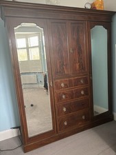 Double wardrobe mirrored for sale  BECKENHAM