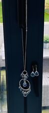 Crystal necklace earring for sale  BEDFORD