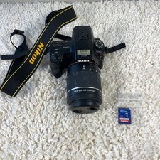 Câmera Digital SLR Sony Alpha SLT-A37 16.1MP SAM DT 4-5.6 55-200mm Lente Funciona comprar usado  Enviando para Brazil
