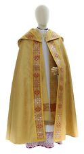 Piviale Semi-Gotico Dorato con stola Pluviale Cappa Mantus KY114G25p comprar usado  Enviando para Brazil