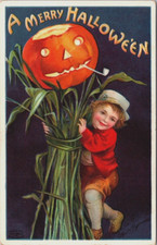 Merry halloween postcard for sale  Arnold