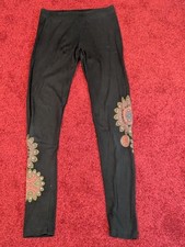 Desigual black leggings for sale  EXETER