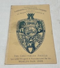 FOLHETO DE RELÓGIO E ESCUDO COLOMBIANO 1893 OURIVESARIA E EXPOSIÇÃO comprar usado  Enviando para Brazil