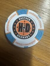 Usado, 1 Orig. Harley-Davidson Pokerchip Rostock Stahlfabrik (closed Dealer), Germany comprar usado  Enviando para Brazil