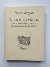 Raoul vaneigem adresse d'occasion Raoul vaneigem adresse d'occasion  Paris XVII
