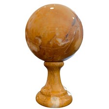Esfera De Mármol Amarillo Siena Poggiasfera Alta Escultura De Mesa Diseño D 12cm comprar usado  Enviando para Brazil
