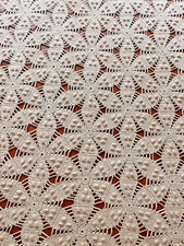 Colcha de crochê vintage ecru renda queen size mão herança comprar usado  Enviando para Brazil